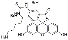 5-((5-AMINOPENTYL)THIOUREIDYL)FLUORESCEIN, DIHYDROBROMIDE SALT Struktur