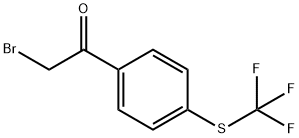 4-(TRIFLUOROMETHYLTHIO)PHENACYL BROMIDE Struktur