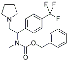 1-PYRROLIDIN-2-(4'-TRIFLUOROMETHYLPHENYL)-2-(N-CBZ-N-METHYL)AMINO-ETHANE Struktur