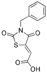 (2Z)-(3-BENZYL-2,4-DIOXO-1,3-THIAZOLIDIN-5-YLIDENE)ACETIC ACID Struktur