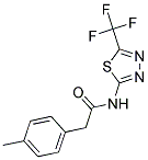 2-(4-METHYLPHENYL)-N-[5-(TRIFLUOROMETHYL)-1,3,4-THIADIAZOL-2-YL]ACETAMIDE Struktur