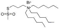 3-(TRIHEXYLAMMONIUM)PROPYL METHANETHIOSULFONATE BROMIDE Struktur