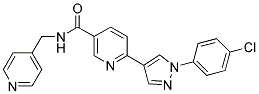 6-[1-(4-CHLOROPHENYL)-1H-PYRAZOL-4-YL]-N-(PYRIDIN-4-YLMETHYL)NICOTINAMIDE Struktur