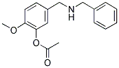 ACETIC ACID 5-(BENZYLAMINOMETHYL)-2-METHOXY-PHENYL ESTER Struktur