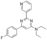 N,N-DIETHYL-6-(4-FLUOROPHENYL)-2-PYRIDIN-3-YLPYRIMIDIN-4-AMINE Struktur