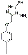 4-AMINO-5-[(4-TERT-BUTYLPHENOXY)METHYL]-4H-1,2,4-TRIAZOLE-3-THIOL Struktur