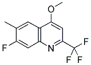 7-FLUORO-4-METHOXY-6-METHYL-2-(TRIFLUOROMETHYL)QUINOLINE Struktur