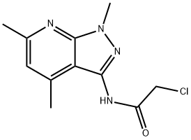 2-CHLORO-N-(1,4,6-TRIMETHYL-1H-PYRAZOLO[3,4-B]PYRIDIN-3-YL)ACETAMIDE Struktur