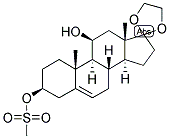 5-ANDROSTEN-3-BETA-OL-17-ONE ETHYLENEKETAL 3-METHANESULPHONATE Struktur