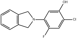 2-CHLORO-5-(1,3-DIHYDRO-2H-ISOINDOL-2-YL)-4-FLUOROBENZENOL Struktur