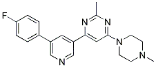 4-[5-(4-FLUOROPHENYL)PYRIDIN-3-YL]-2-METHYL-6-(4-METHYLPIPERAZIN-1-YL)PYRIMIDINE Struktur