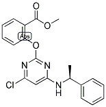 2-[[4-CHLORO-6-[[(S)-ALPHA-METHYLBENZYL]AMINO]PYRIMIDIN-2-YL]OXY]BENZOIC ACID, METHYL ESTER Struktur