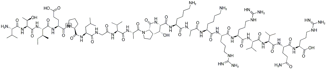 H-VAL-THR-ILE-GLU-PRO-LEU-GLY-VAL-ALA-PRO-THR-LYS-ALA-LYS-ARG-ARG-VAL-VAL-GLN-ARG-OH|