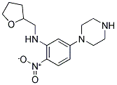 (2-NITRO-5-PIPERAZIN-1-YL-PHENYL)-(TETRAHYDRO-FURAN-2-YLMETHYL)-AMINE Struktur