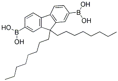 9,9-DIOCTYLFLUORENE-2,7-DIBORONIC ACID Struktur