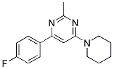 4-(4-FLUOROPHENYL)-2-METHYL-6-PIPERIDIN-1-YLPYRIMIDINE Struktur