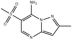 2-METHYL-6-(METHYLSULFONYL)PYRAZOLO[1,5-A]PYRIMIDIN-7-AMINE Struktur