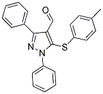 5-[(4-METHYLPHENYL)SULFANYL]-1,3-DIPHENYL-1H-PYRAZOLE-4-CARBALDEHYDE Struktur