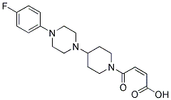 4-[4-(4-(4-FLUOROPHENYL)PIPERAZIN-1-YL)PIPERIDIN-1-YL]-4-OXOBUTEN-(2Z)-OIC ACID Struktur