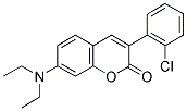 3(2'-CHLOROPHENYL)-7-DIETHYLAMINOCOUMARIN Struktur