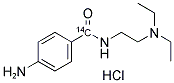 PROCAINAMIDE HYDROCHLORIDE, [CARBONYL-14C] Struktur