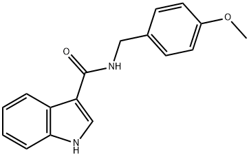 N-(4-METHOXYBENZYL)-1H-INDOLE-3-CARBOXAMIDE Struktur