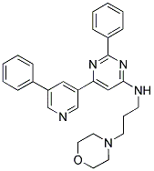 (3-MORPHOLIN-4-YL-PROPYL)-[2-PHENYL-6-(5-PHENYL-PYRIDIN-3-YL)-PYRIMIDIN-4-YL]-AMINE Struktur