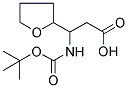 3-TERT-BUTOXYCARBONYLAMINO-3-(TETRAHYDRO-FURAN-2-YL)-PROPIONIC ACID Struktur