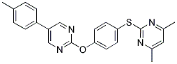 4,6-DIMETHYL-2-[(4-([5-(4-METHYLPHENYL)PYRIMIDIN-2-YL]OXY)PHENYL)THIO]PYRIMIDINE Struktur