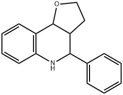 4-PHENYL-2,3,3A,4,5,9B-HEXAHYDRO-FURO[3,2-C]-QUINOLINE Struktur