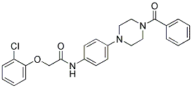 N-(4-(4-BENZOYLPIPERAZIN-1-YL)PHENYL)-2-(2-CHLOROPHENOXY)ACETAMIDE Struktur