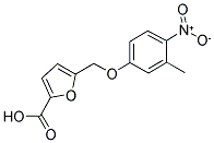 5-(3-METHYL-4-NITRO-PHENOXYMETHYL)-FURAN-2-CARBOXYLIC ACID Struktur