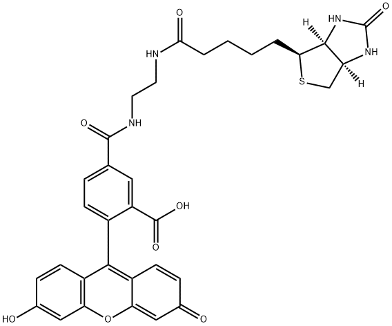 BIOTIN (5-FLUORESCEIN) CONJUGATE Struktur