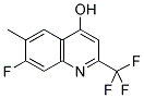 7-FLUORO-4-HYDROXY-6-METHYL-2-(TRIFLUOROMETHYL)QUINOLINE Struktur