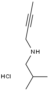 BUT-2-YNYL-ISOBUTYL-AMINE HYDROCHLORIDE Struktur