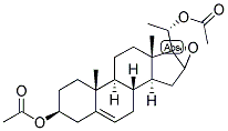 5-PREGNEN-16,17-EPOXY-3-BETA, 20-ALPHA-DIOL DIACETATE Struktur