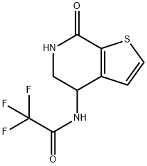 2,2,2-TRIFLUORO-N-(7-OXO-4,5,6,7-TETRAHYDROTHIENO[2,3-C]PYRIDIN-4-YL)ACETAMIDE Struktur