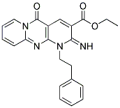 ETHYL 2-IMINO-5-OXO-1-(2-PHENYLETHYL)-1,5-DIHYDRO-2H-DIPYRIDO[1,2-A:2',3'-D]PYRIMIDINE-3-CARBOXYLATE Struktur