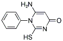 6-AMINO-2-MERCAPTO-1-PHENYLPYRIMIDIN-4(1H)-ONE Struktur