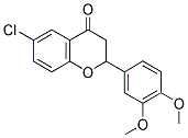 6-CHLORO-3',4'-DIMETHOXYFLAVANONE Struktur