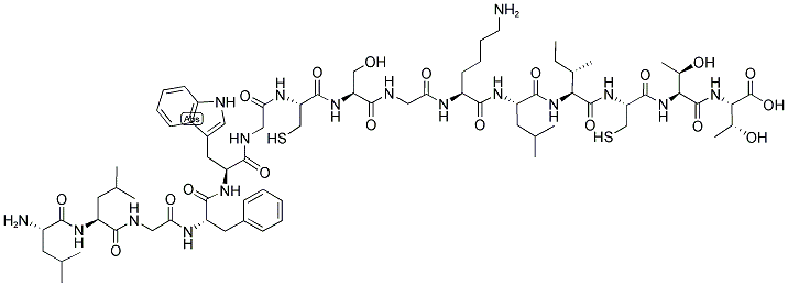 H-LEU-LEU-GLY-PHE-TRP-GLY-CYS-SER-GLY-LYS-LEU-ILE-CYS-THR-THR-OH