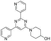 1-(2,6-DIPYRIDIN-3-YLPYRIMIDIN-4-YL)PIPERIDIN-4-OL Struktur