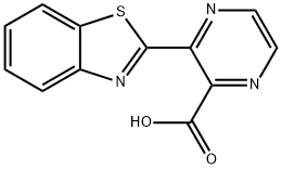 3-(1,3-BENZOTHIAZOL-2-YL)PYRAZINE-2-CARBOXYLIC ACID Struktur