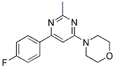 4-[6-(4-FLUOROPHENYL)-2-METHYLPYRIMIDIN-4-YL]MORPHOLINE Struktur