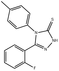 5-(2-FLUORO-PHENYL)-4-P-TOLYL-4H-[1,2,4]TRIAZOLE-3-THIOL Struktur