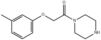 1-PIPERAZIN-1-YL-2-M-TOLYLOXY-ETHANONE Struktur