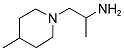 1-METHYL-2-(4-METHYL-PIPERIDIN-1-YL)-ETHYLAMINE Struktur