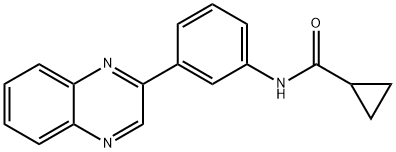 N-[4-(2-QUINOXALINYL)PHENYL]CYCLOPROPANECARBOXAMIDE Struktur