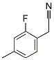 2-FLUORO-4-METHYLPHENYLACETONITRILE Struktur