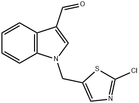 1-[(2-CHLORO-1,3-THIAZOL-5-YL)METHYL]-1H-INDOLE-3-CARBALDEHYDE Struktur